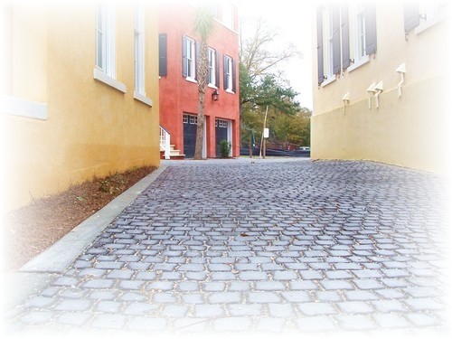 Charleston cobblestone street